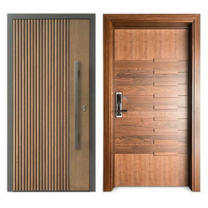 Puerta Pivotante de Madera Maciza de Estilo Americano Moderno Contemporáneo <span class=keywords><strong>Nordi</strong></span>, Entrada Principal Antirrobo para Casas y Villas Modernas - Product Image 6