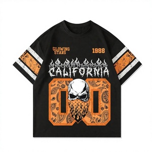 Camiseta de Forro Polar Transpirable de Secado Rápido Ecológica de Alta Calidad para Hombre al por Mayor con Estampado Digital DTF Personalizado y Hombros Caídos - Product Image 1