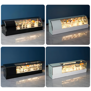 Prix bon marché, présentoir à sushis coupés sur mesure, panneau sintra, réfrigérateur de table pour présentoir à sushis, mini réfrigérateur d'étalage de gâteaux - Product Image 2