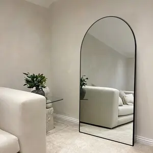 Luxus Wand montage Schlafzimmer Ankleide zimmer Explosions geschütztes Glas Ganzkörper spiegel Bogen Wand spiegel