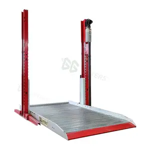 Hydraulic Car Parking Lift Stacker Lift 2-Post Garage Equipment For Vehicle Storage Used For Car Parking Lot For 2 Cars