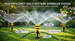 HONGCHEN Portable Plastic Cover Jet Watering Nozzle Low Pressure Mini Mobile Garden <strong>Irrigation</strong> System <strong>Micro</strong> <strong>Sprinkler</strong> 360 Gear - Product Image 2
