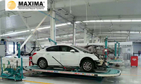 Banc de carrosserie MAXIMA L2E avec système de mesure électrique, table de travail 5200x2100mm, garantie 12 mois, fabriqué en Chine