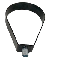 Collier de fixation en acier zingué pour tuyau d'arrosage, support en forme de poire pour une organisation efficace des systèmes d'arrosage en construction