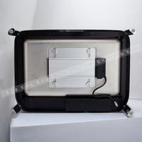 5 étoiles luxe 9L électrique chauffe-plat hydraulique en acier inoxydable rectangulaire Buffet Chafer avec couvercle en verre pour la restauration