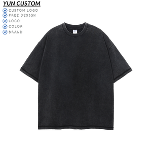 Vintage Batik Cotton T-shirt Washed and Distressed T-shirt Streetwear American T-shirt <strong>Manufacturer</strong> Wholesale <strong>Clothing</strong> - Product Image 2