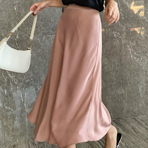 Váy mới 2026 xuân thu chất liệu satin dáng xòe dài, chất liệu acetate satin cao cấp mềm mại, kiểu dáng chữ A dành cho nữ - Product Image 6