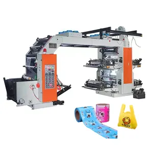 Automatische 6 Kleuren Plastic/Niet-Geweven Stof Tas Maken Flexo Printmachine Prijs