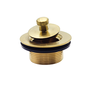 Kit di Pulizia Universale in Ottone Dorato Anti-odore per Scarico Vasca da Bagno con Sistema Lift and Turn - Product Image 6