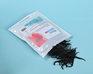 100 Palillos de Dientes Desechables, Portátiles para Viajes, Hogar, Oficina, Restaurante, Bolsa de Palillos para Limpieza Dental - Product Image 1