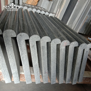 Dalles de bordure de piscine en granit GOLDTOP G654 gris anthracite, finition naturelle polie, huilée ou mate, pour bordure extérieure de piscine - Product Image 1