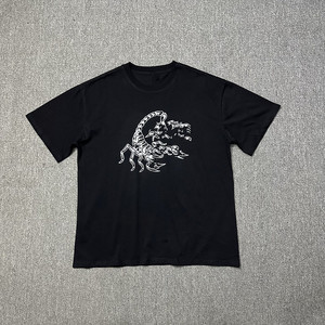 T-shirt en coton personnalisé, impression graphique OEM, streetwear, tee-shirt décontracté pour homme - Product Image 3
