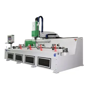 3 + 1 trục CNC curtailn tường trung tâm xử lý máy nhôm hồ sơ đa đầu lỗ khoan máy