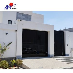 Porte de <span class=keywords><strong>garage</strong></span> <span class=keywords><strong>sectionnelle</strong></span> <span class=keywords><strong>motorisée</strong></span> personnalisée en aluminium avec verre dépoli - Product Image 4