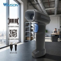 Lecteur de codes-barres 2D, scanner de codes-barres 1D pour marchandises, scanner de codes-barres pour entrepôt, scanner de codes-barres pour la vente au détail, scanner de codes-barres pour caisse enregistreuse, scanner portable
