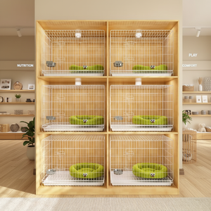 Grandes cages pour chiens <span class=keywords><strong>et</strong></span> niches d'extérieur avec des chenils robustes <span class=keywords><strong>et</strong></span> des cages pour animaux de compagnie, parfaites pour les pensionnats pour animaux, les hôtels pour animaux <span class=keywords><strong>et</strong></span> les magasins - Product Image 6