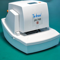 Agrafeuse électrique robuste Jhimhau JH70-2 - Machine de reliure automatique de bureau pour agrafage de livrets