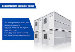 Installation rapide Maison conteneur <span class=keywords><strong>mobile</strong></span> pliable de 20 pieds Bâtiment de bureau pliable Expédition économique Maisons conteneurs pliables - Product Image 5
