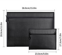 Sac de documents ignifuge et étanche de qualité supérieure 2023, personnalisable en usine, pochette enveloppe en matériaux ignifuges de haute qualité, sacs de sécurité ignifuges