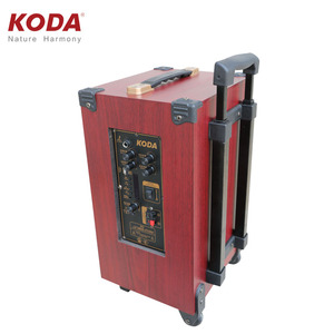 Altavoces de madera de alta potencia <span class=keywords><strong>Koda</strong></span> de 10 pulgadas, altavoz portátil para fiesta, altavoz portátil de madera, Control remoto inalámbrico - Product Image 3