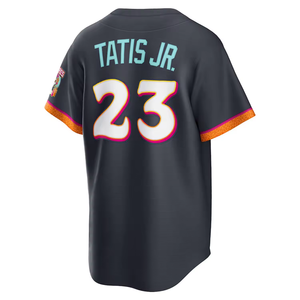 Nouveau Maillot de <span class=keywords><strong>Baseball</strong></span> San Diego 3 Merrill 2026 pour Hommes – Broderie Respirante Fernando Tatis Jr. 23 et Machado 13 - Product Image 3