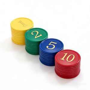 Custom Logo PS Plastic <b>Gambling</b> Poker Chips High Durability Reusable Chips for Texas Hold'em Tournaments - Product Image 5