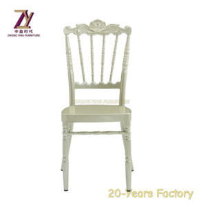 Sillas de banquete apilables de metal baratas al por mayor para iglesia, boda u hotel, uso comercial, aplicación de cocina - Product Image 3