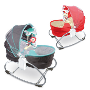3-in-1 Newborn Baby Rocking Chair with <b>Vibration</b>, Music, Remote <b>Control</b>, Toys & Portable Folding Cradle Swing Sleeper - Product Image 2