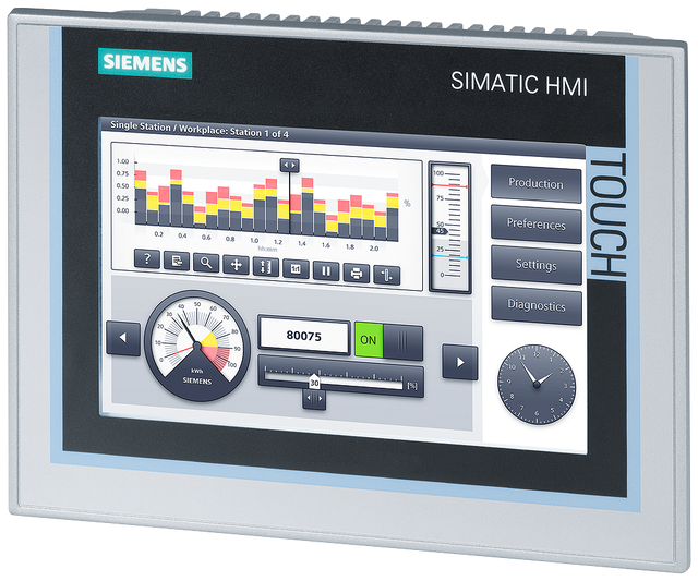 Gkone SIEMENS 7" Widescreen Touch Screen SIMATIC Industrial Automation HMI TP700 Comfort Panels 6AV2124-0GC01-0AX0 in Stock