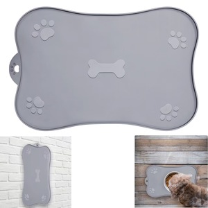 Tapis antidérapant en silicone personnalisé pour usine, double gamelle pour animaux de compagnie, gamelles doubles pliables en silicone et acier inoxydable pour chiens, idéales pour les voyages - Product Image 2