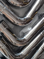 Kit d'échappement complet de remplacement avec coudes longs et collecteurs à 45 degrés pour Peterbilt 359 379 389