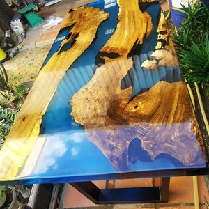 MTBJZJ Thick Pour Clear <strong>Epoxy</strong> Resin <strong>Epoxy</strong> <strong>Table</strong> 5-10cm Per Pour Deep Cast River <strong>Table</strong> - Product Image 4