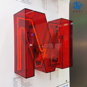 Insegna Luminosa a LED Personalizzata - Lettere Illuminate <span class=keywords><strong>in</strong></span> Acrilico e Acciaio Inossidabile per Decorazione Domestica e Commerciale, Pubblicità Esterna - Product Image 4