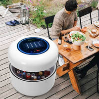 YUYTIN Table Basse Intelligente, Table de réfrigérateur Intelligent, avec  tiroir à Froid et à la température, Charge sans Fil, Chargeur de Type C et  Prises 110 V : : Gros électroménager