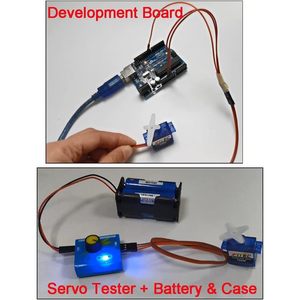 เซอร์โวมอเตอร์หมุนต่อเนื่องขนาดเล็ก DiyMalls Fs90r 360 องศา พร้อมล้อและยาง สำหรับ Arduino Microbit รถสมาร์ทคาร์ หุ่นยนต์ - Product Image 6
