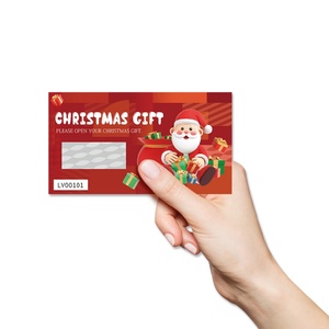 Factory Direct Sale Christmas <b>Scratch</b> Off Gift Cards Digital Printing Ticket Size <b>Scratch</b> Art Paper - Product Image 5