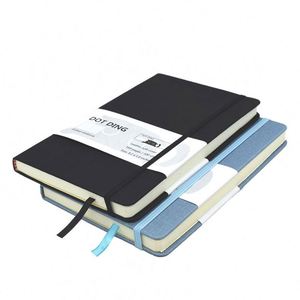 A5 Custom Logo Leather Hardcover Planner <b>Journal</b> with 100 Sheets Digital Printing Thermal Binding BSCI Certified Gift - Product Image 3