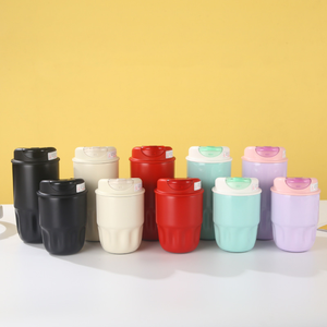 9oz 16oz 316 Edelstahl Isolierter Kaffeebecher mit Doppeltrinkdeckel Auslaufsicherer Tragbarer Reisebecher - Product Image 2
