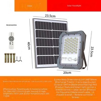 Nouveau type de lumière de surveillance solaire à LED, capteur radar mobile haute définition, puissance de 60W à 1500W, lampes d'extérieur pour cour.
