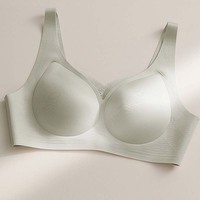 Sujetador deportivo OEM/ODM para mujer, sin costuras, refrescante, de seda helada, látex, estilo chaleco, sin aros, con tirantes anchos, ajuste cómodo