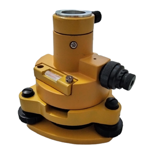 อะแดปเตอร์ไตรบราชแบบหมุนได้พร้อมออปติคอลพลัมเม็ตสำหรับกล้องวัดมุมแบบ Total Station วัสดุอะลูมิเนียมและเหล็ก สีเหลือง รับประกัน 1 ปี - Product Image 1