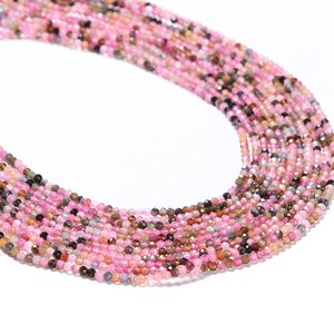 พลอยธรรมชาติแบบหลวม 2551 เม็ด ทรงบริลเลียนต์คัท คอรัล รูบี้ แคทอาย ขนาด 1.5 มม. สำหรับทำเครื่องประดับ สีชมพู-น้ำตาล - Product Image 5