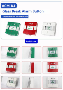 Khẩn cấp phá vỡ kính nút báo cháy hệ thống cửa phát hành nút resettable khẩn cấp <span class=keywords><strong>Exit</strong></span> nút với LED kiểm soát truy cập - Product Image 3