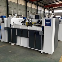 Machine à coller les dossiers de petit format, mini-équipement de pliage et de collage de boîtes en carton ondulé pour la production en petite usine