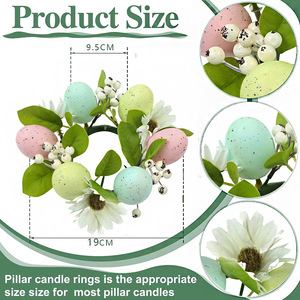 TLO-021 Merci Donner Le Jour De Pâques Bougeoir Décoration <span class=keywords><strong>Guirlande</strong></span> Avec Papillon Fleur Oeuf De Pâques Chandelier <span class=keywords><strong>Guirlande</strong></span> Décoration - Product Image 6