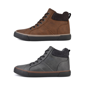 QILOO <span class=keywords><strong>2025</strong></span> 남성용 하이 퀄리티 가황 캐주얼 신발 경량 조명 부드러운 PU 미들 편안한 핫 세일 봄 가을 - Product Image 2