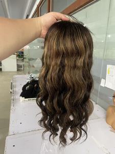 Wig rambut manusia Vietnam asli pendek bob tanpa lem HD Lace 5x5 warna cokelat tua Salo - Product Image 6