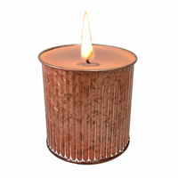 Pot d'aromathérapie en métal conteneur de bougie seau coloré galvanisé boîte de décoration fer maison jardin plantes Pot