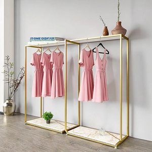 Cửa hàng quần áo Kệ Trưng Bày-vàng tùy chỉnh quần áo hiển thị đứng & tùy chỉnh Giá áo cho các cửa hàng bán lẻ - Product Image 2
