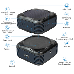 Altavoz Inalámbrico con Energía Solar <span class=keywords><strong>ES</strong></span>-T81, IP66 Impermeable, Audio para Exteriores con 20 Horas de Reproducción, Controlador de 52 mm para Ciclismo y Senderismo - Product Image 6